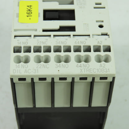 Eaton XTREC10B31 DIL AC-31 Control Relay Contactor 230V 50/60Hz