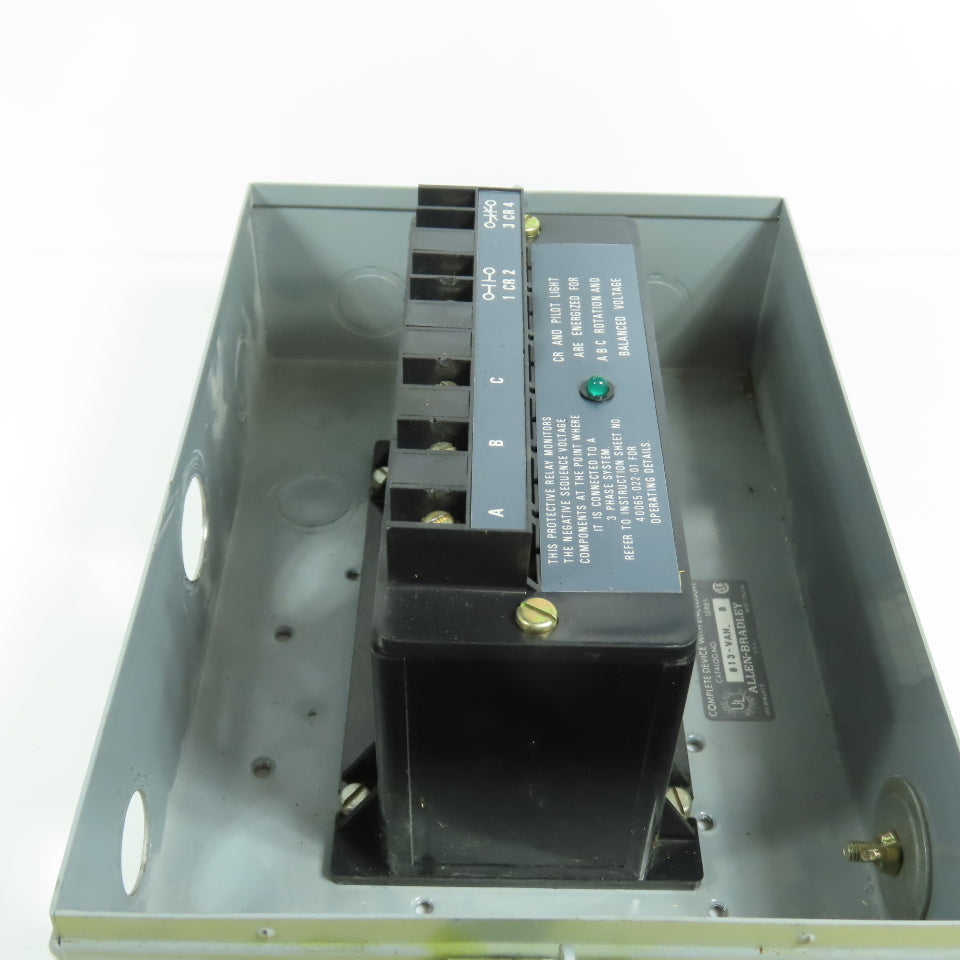 Allen Bradley 813S-VOB Ser B Bulletin 813S Line Voltage Monitor Relay 480V 3PH