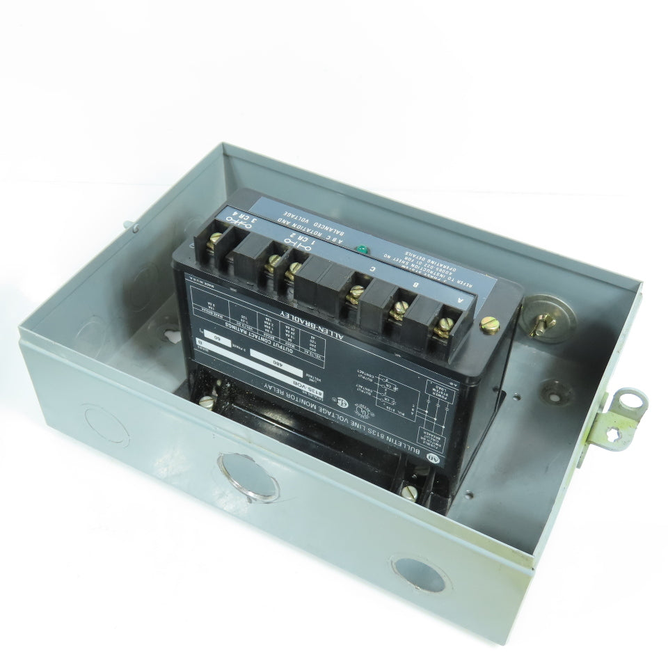 Allen Bradley 813S-VOB Ser B Bulletin 813S Line Voltage Monitor Relay 480V 3PH