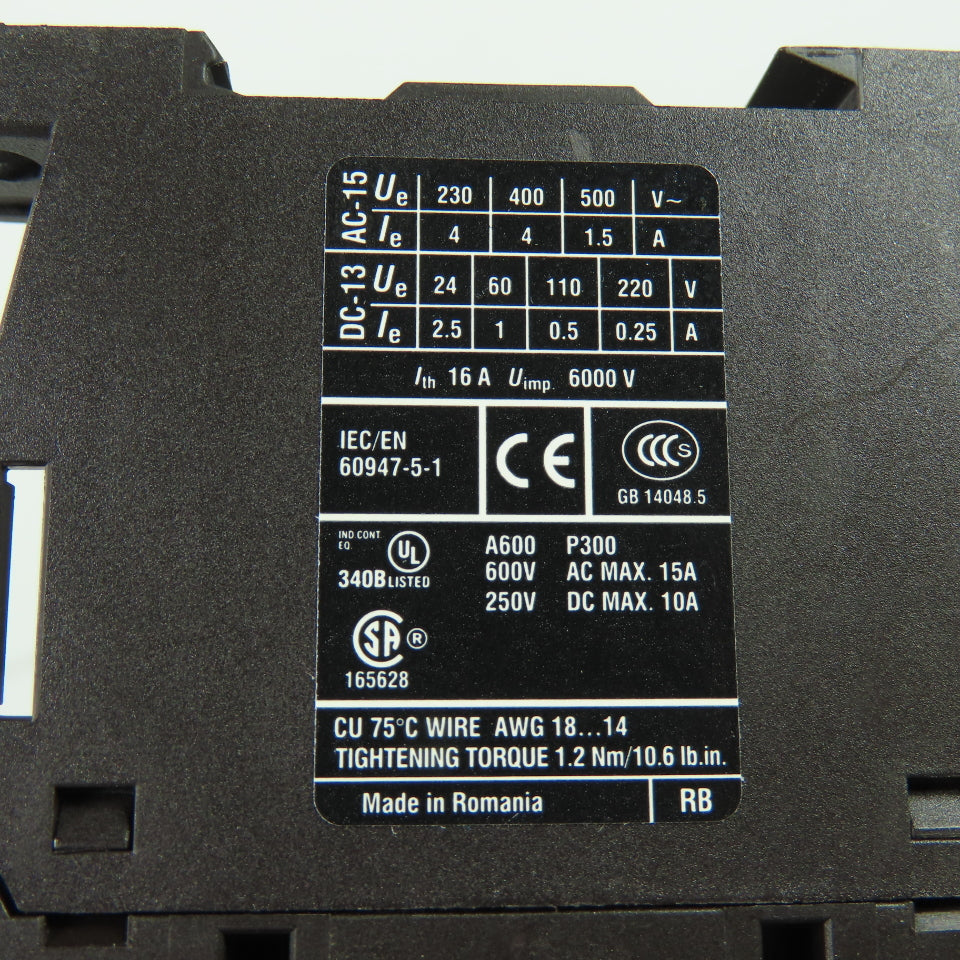 Moeller XTREC10B22 DIL AC-22 Contactor Relay 230V 50/60Hz