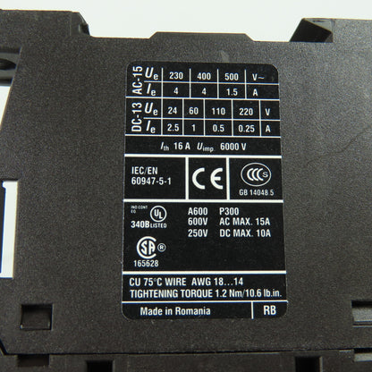 Moeller XTREC10B22 DIL AC-22 Contactor Relay 230V 50/60Hz