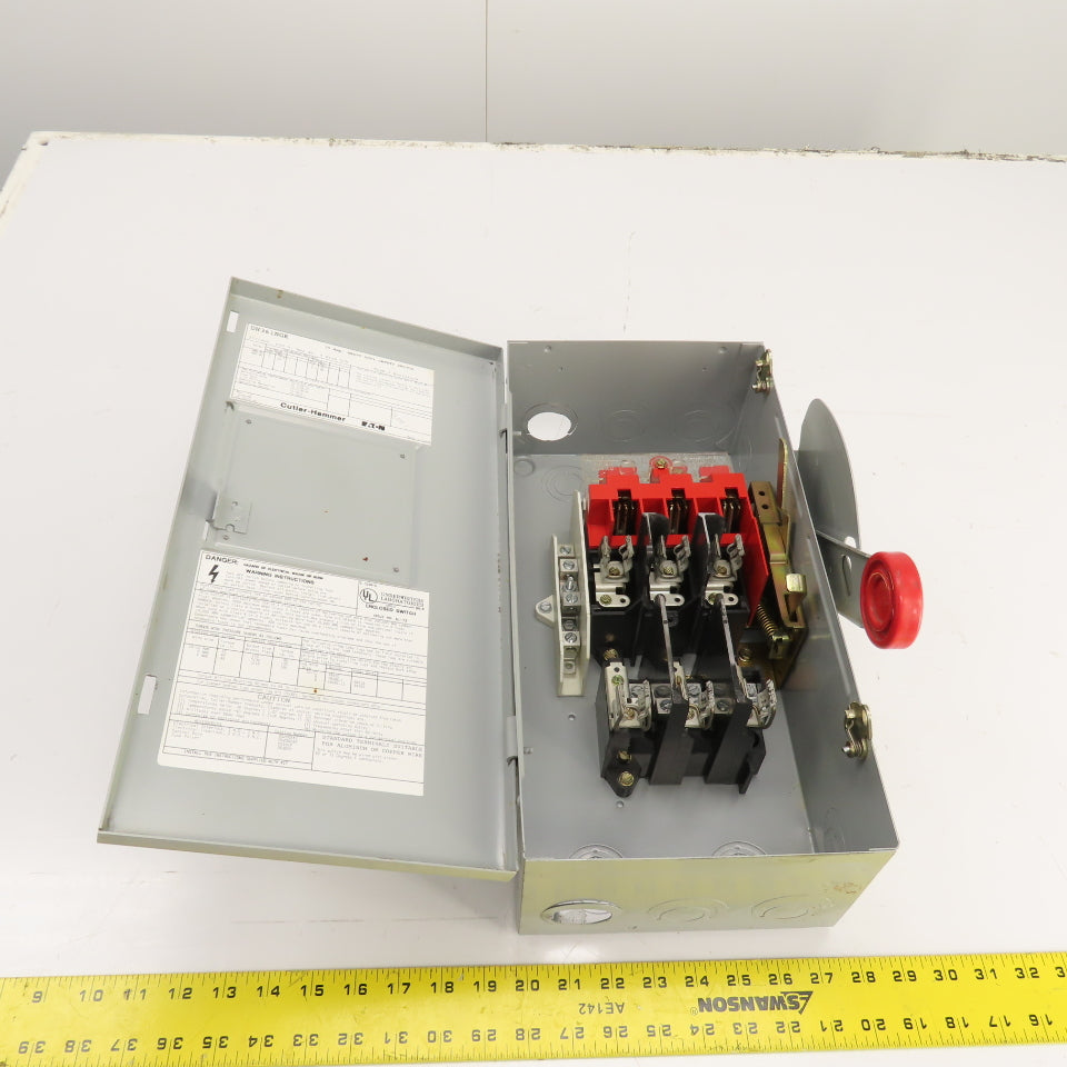 Cutler Hammer DH361NGK 30A Fusible Heavy Duty Safety Disconnect Switch 600V