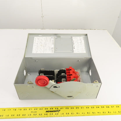 Cutler Hammer DH361NGK 30A Fusible Heavy Duty Safety Disconnect Switch 600V
