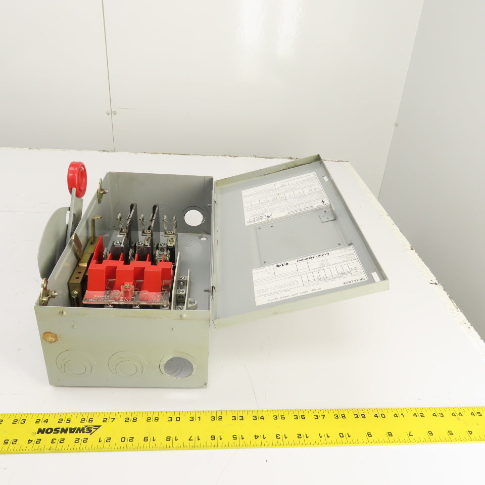 Cutler Hammer DH361NGK 30A Fusible Heavy Duty Safety Disconnect Switch 600V