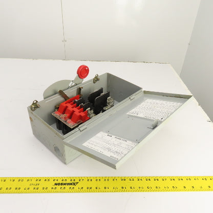 Cutler Hammer DH361NGK 30A Fusible Heavy Duty Safety Disconnect Switch 600V