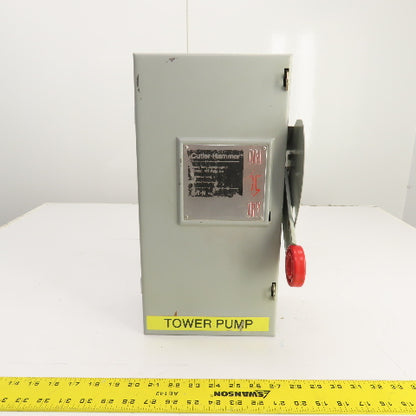 Cutler Hammer DH361NGK 30A Fusible Heavy Duty Safety Disconnect Switch 600V