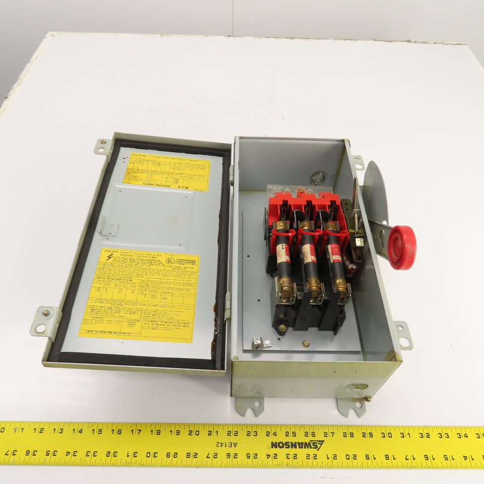 Cutler Hammer DH361FDK 30A Fusible Heavy Duty Safety Disconnect Switch 600V 3R