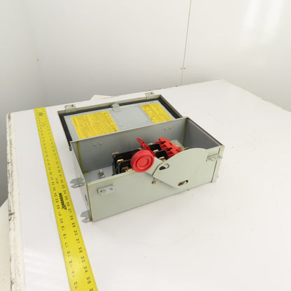 Cutler Hammer DH361FDK 30A Fusible Heavy Duty Safety Disconnect Switch 600V 3R