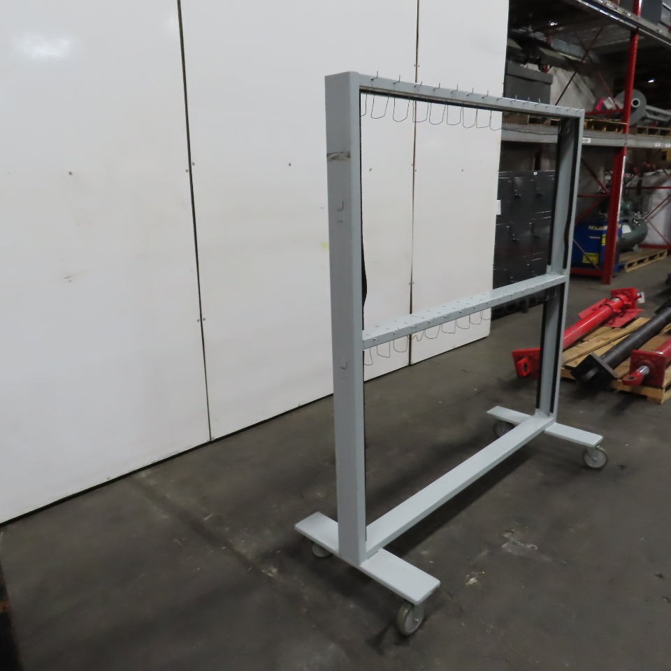 64" Wide x 64" H Portable Painting Drying Staining Blast Hang Rack Stand W/Hooks