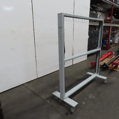 64" Wide x 64" H Portable Painting Drying Staining Blast Hang Rack Stand W/Hooks