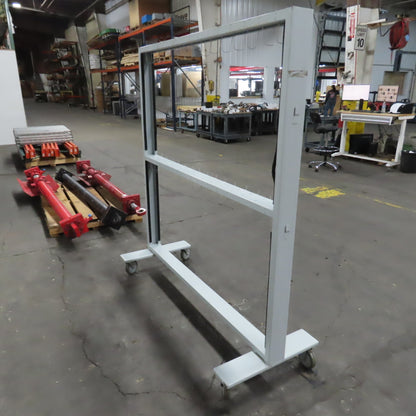 64" Wide x 64" H Portable Painting Drying Staining Blast Hang Rack Stand W/Hooks
