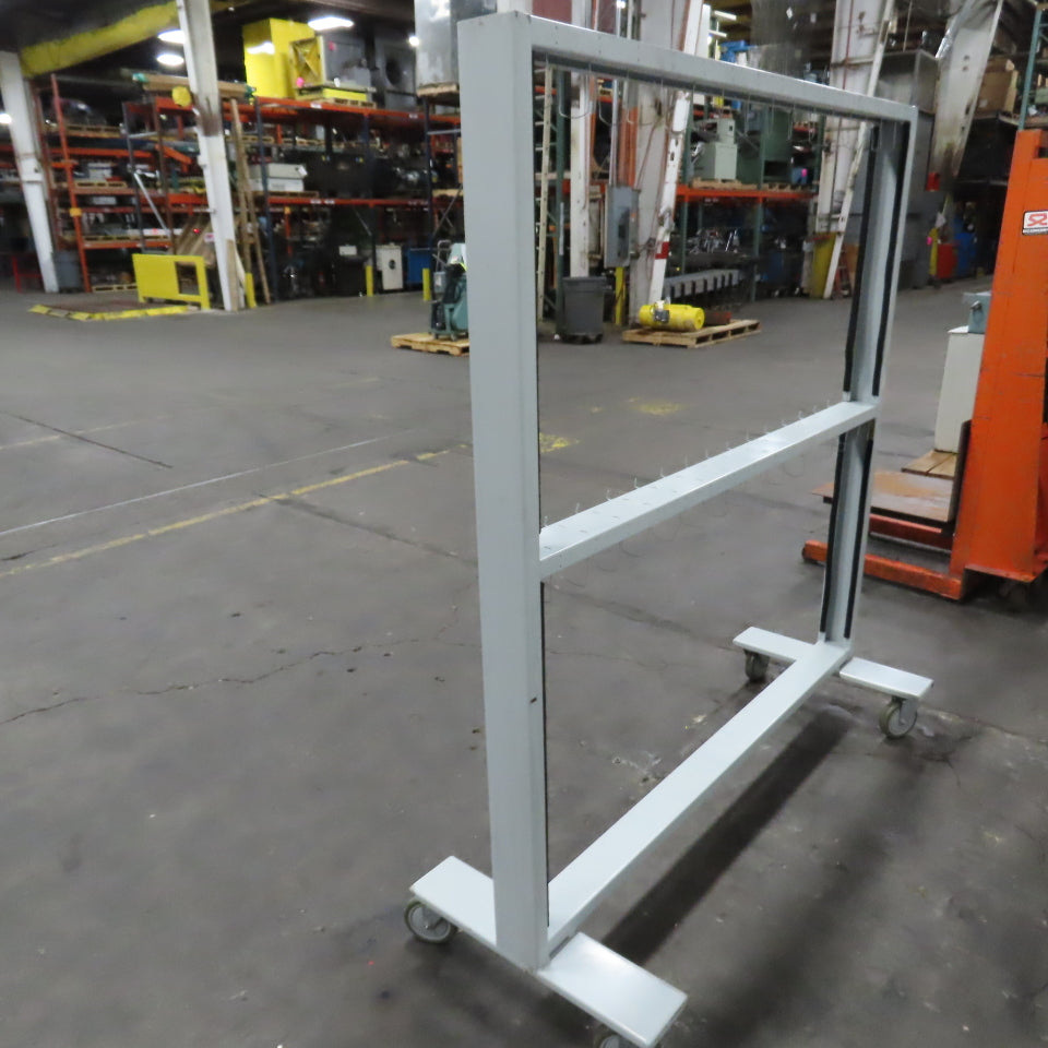64" Wide x 64" H Portable Painting Drying Staining Blast Hang Rack Stand W/Hooks