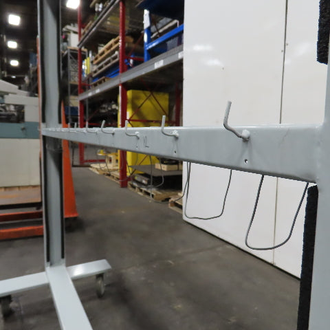 64" Wide x 64" H Portable Painting Drying Staining Blast Hang Rack Stand W/Hooks