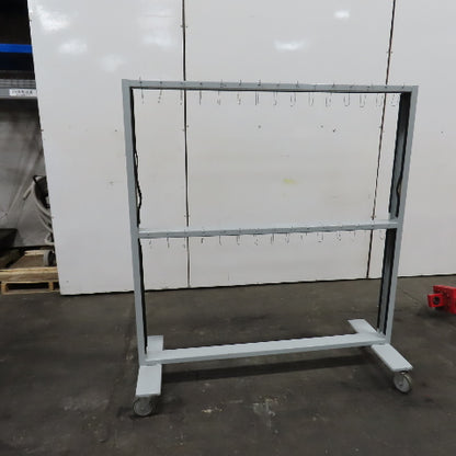 64" Wide x 64" H Portable Painting Drying Staining Blast Hang Rack Stand W/Hooks