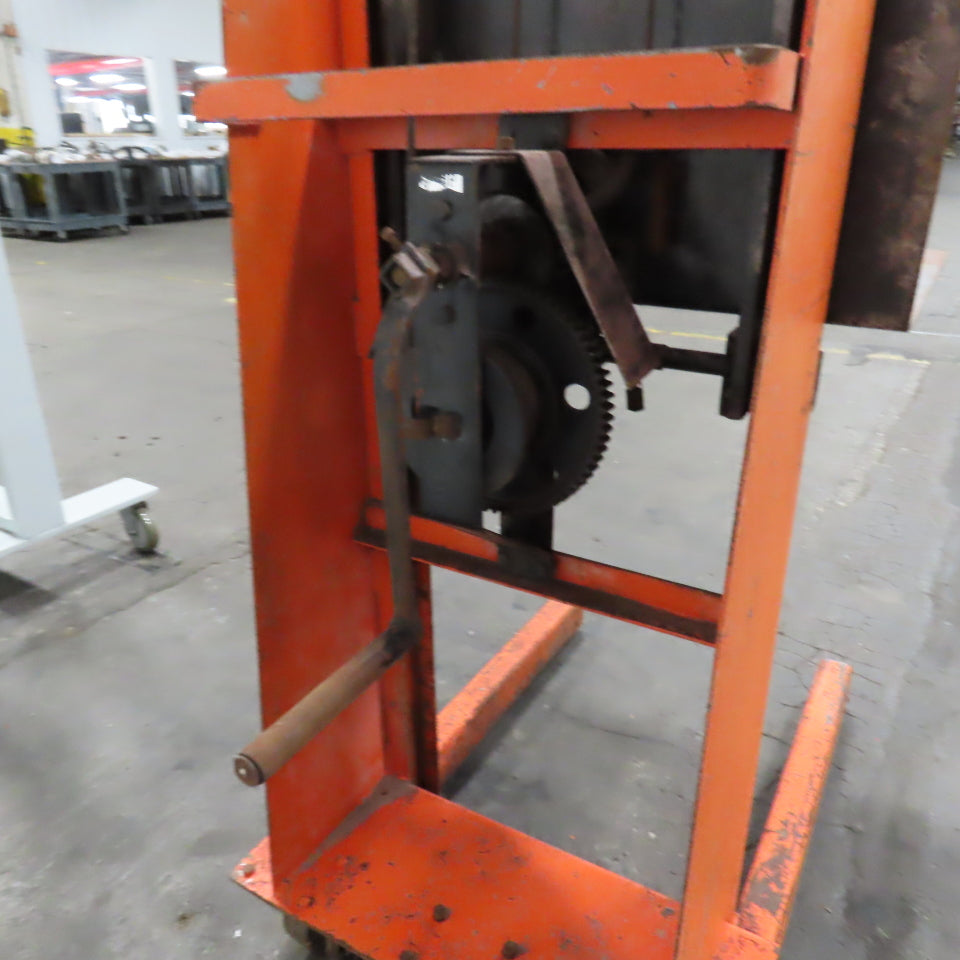 Economy MV-54 750LB Capacity Manual Powered Die Lift Stacker Straddle 53" Height