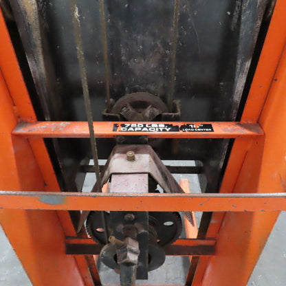 Economy MV-54 750LB Capacity Manual Powered Die Lift Stacker Straddle 53" Height