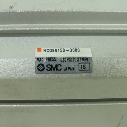 SMC NCQ8B150-300C Double Acting Pneumatic Cylinder 3" Stroke 1-1/2" Bore 200PSI