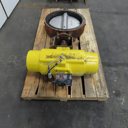 Hytork 4580 22" Butterfly Valve W/ Pneumatic Actuator 100PSIG (NON-SEALING)