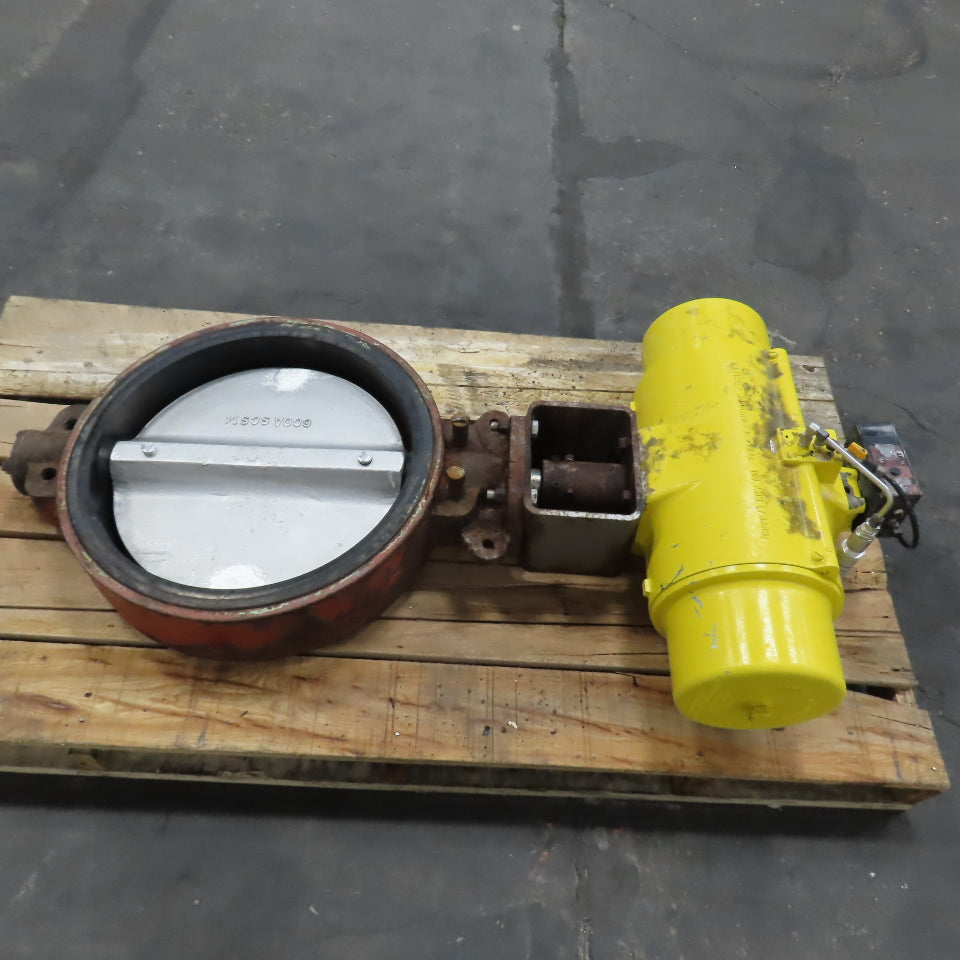 Hytork 4580 22" Butterfly Valve W/ Pneumatic Actuator 100PSIG (NON-SEALING)