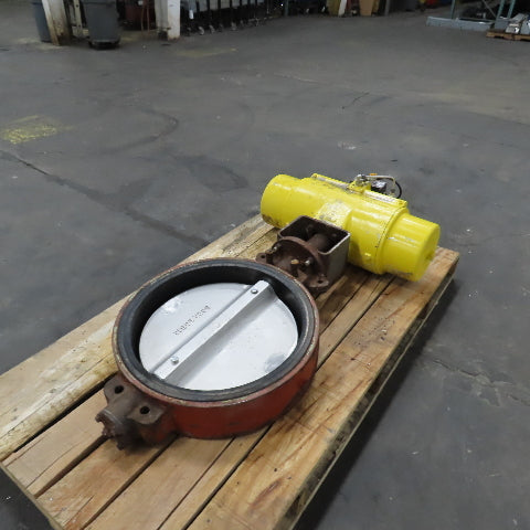 Hytork 4580 22" Butterfly Valve W/ Pneumatic Actuator 100PSIG (NON-SEALING)