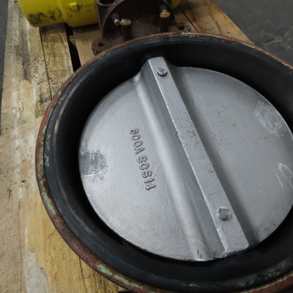 Hytork 4580 22" Butterfly Valve W/ Pneumatic Actuator 100PSIG (NON-SEALING)