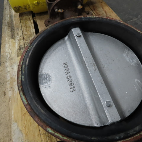 Hytork 4580 22" Butterfly Valve W/ Pneumatic Actuator 100PSIG (NON-SEALING)