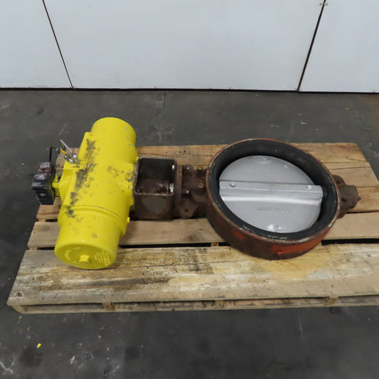 Hytork 4580 22" Butterfly Valve W/ Pneumatic Actuator 100PSIG (NON-SEALING)