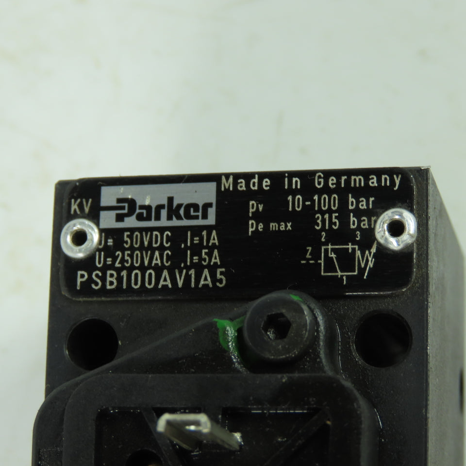 Parker PSB100AV1A5 Pressure Switch 10-100Bar 250VAC 50VDC
