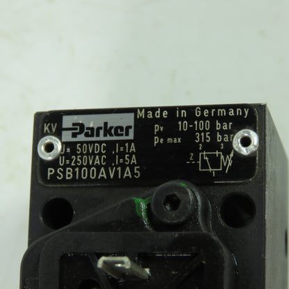 Parker PSB100AV1A5 Pressure Switch 10-100Bar 250VAC 50VDC
