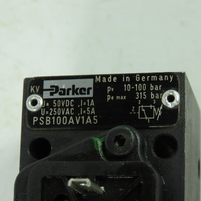 Parker PSB100AV1A5 Pressure Switch 10-100Bar 250VAC 50VDC