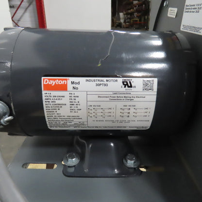 Rapid 79C 5HP Plastic Granulator Recycler 230/460V 3PH W/ Dayton 1.5HP Blower