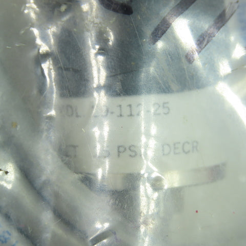 Whitman Controls 29-112-25 Pressure Switch 1A 125VAC 5000PSIG