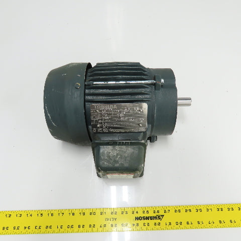 Toshiba BY154FLT2AHH 1.5HP 3Ph Electric Motor 230/460V 145TC Frame Type IKH