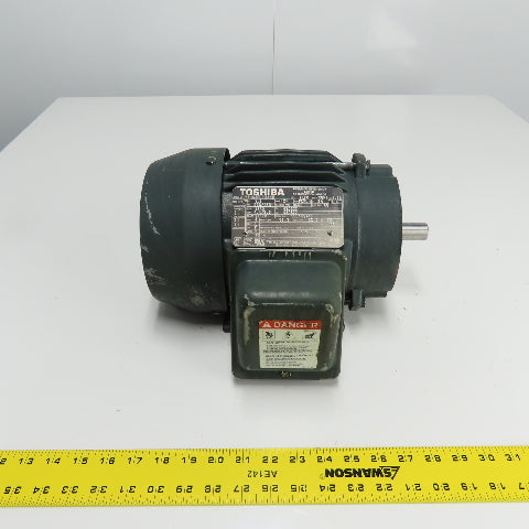 Toshiba BY154FLT2AHH 1.5HP 3Ph Electric Motor 230/460V 145TC Frame Type IKH