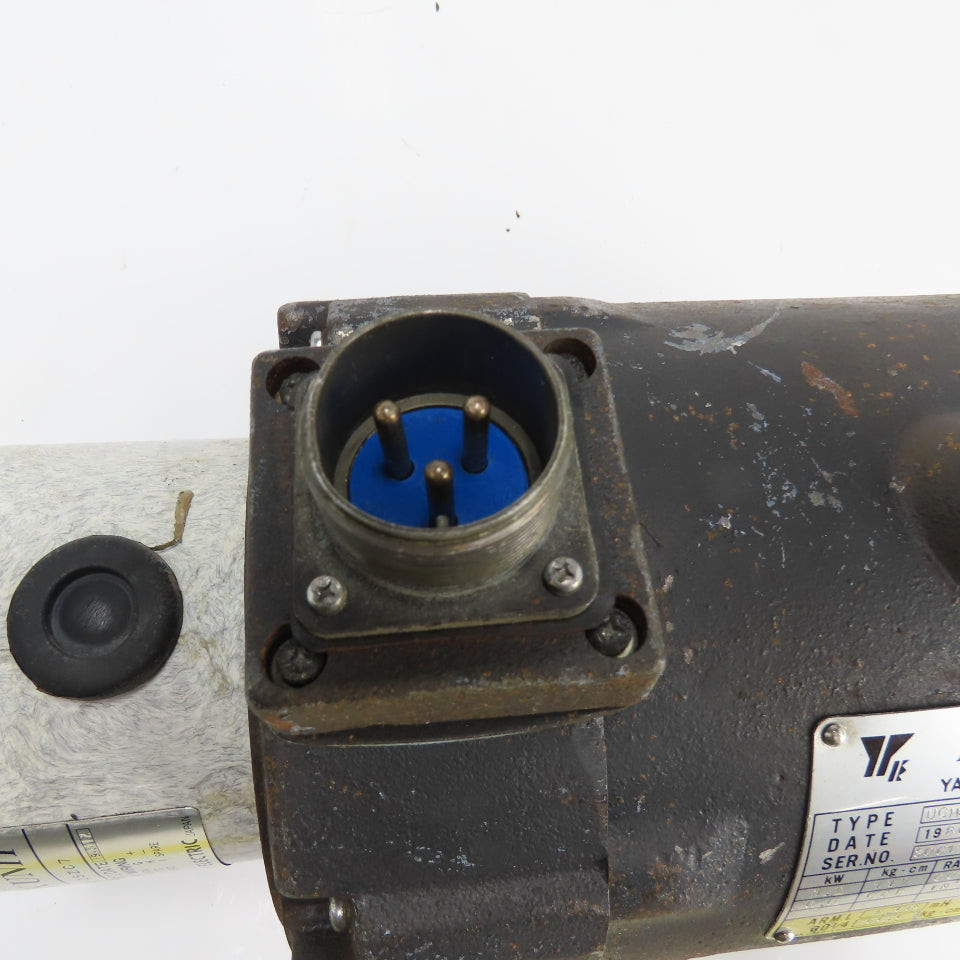 Yaskawa UGHMEM-12-MU1 1.2/6.0KW Electric Hicup Motor 140V 1000RPM W/ TFUE-25ZC7