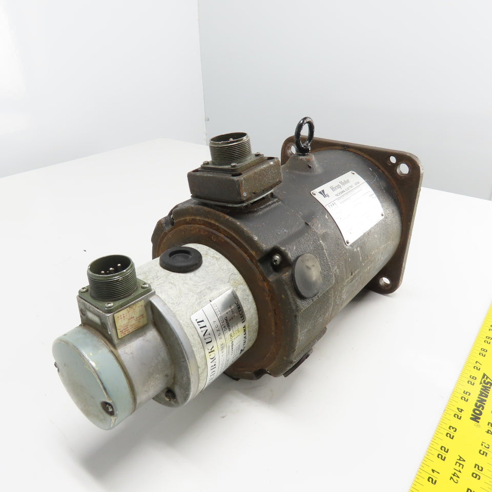 Yaskawa UGHMEM-12-MU1 1.2/6.0KW Electric Hicup Motor 140V 1000RPM W/ TFUE-25ZC7