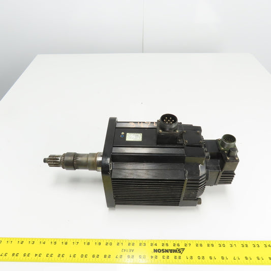 Yaskawa SGMGH-44A2A-YR15 4400W AC Servo Motor 1500RPM 200V 45A 28.4Nm W/Encoder