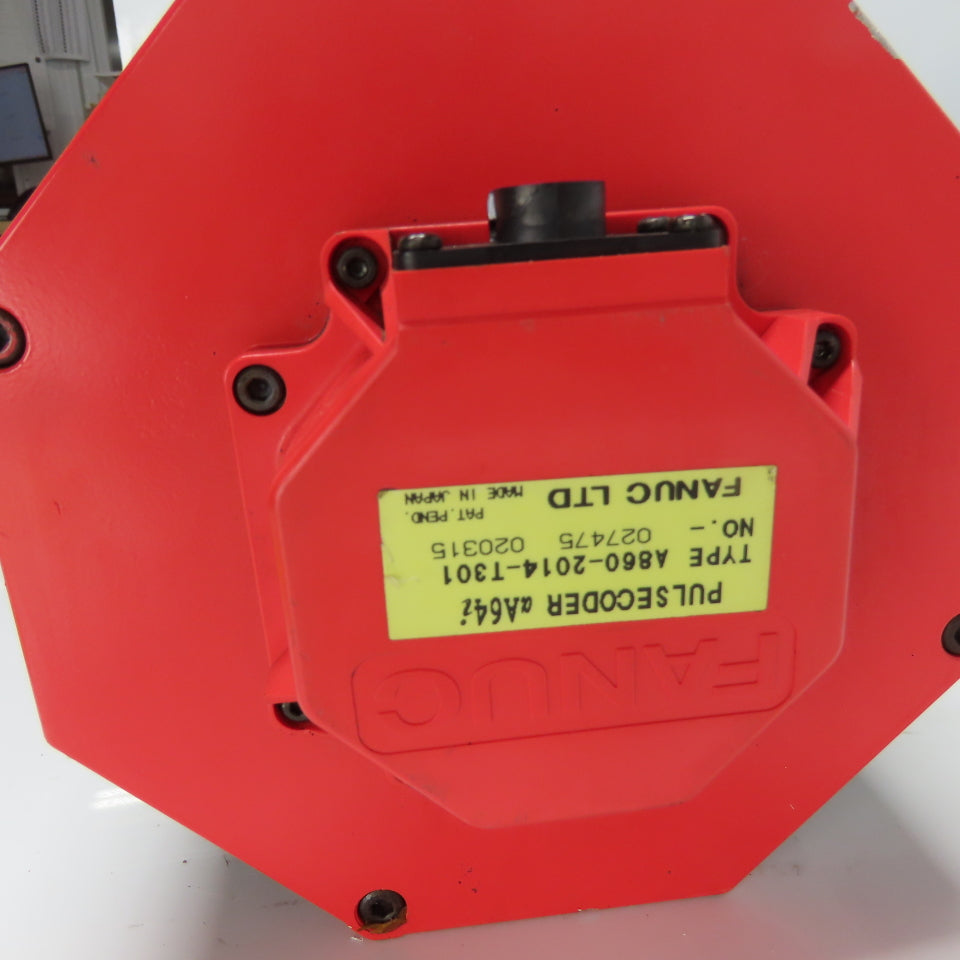 Fanuc A06B-0267-B605 4.3kW 2000RPM 179V AC Servo Brake Motor W/ Pulsecoder
