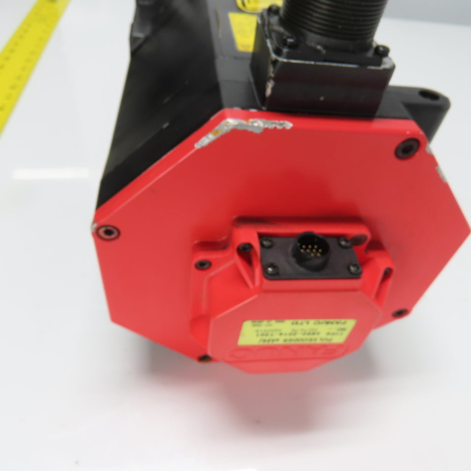 Fanuc A06B-0267-B605 4.3kW 2000RPM 179V AC Servo Brake Motor W/ Pulsecoder
