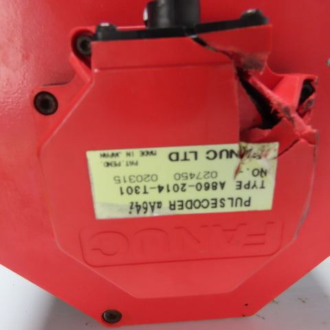 Fanuc A06B-0267-B605 4.3kW 2000RPM 179V AC Servo Brake Motor W/ Pulsecoder