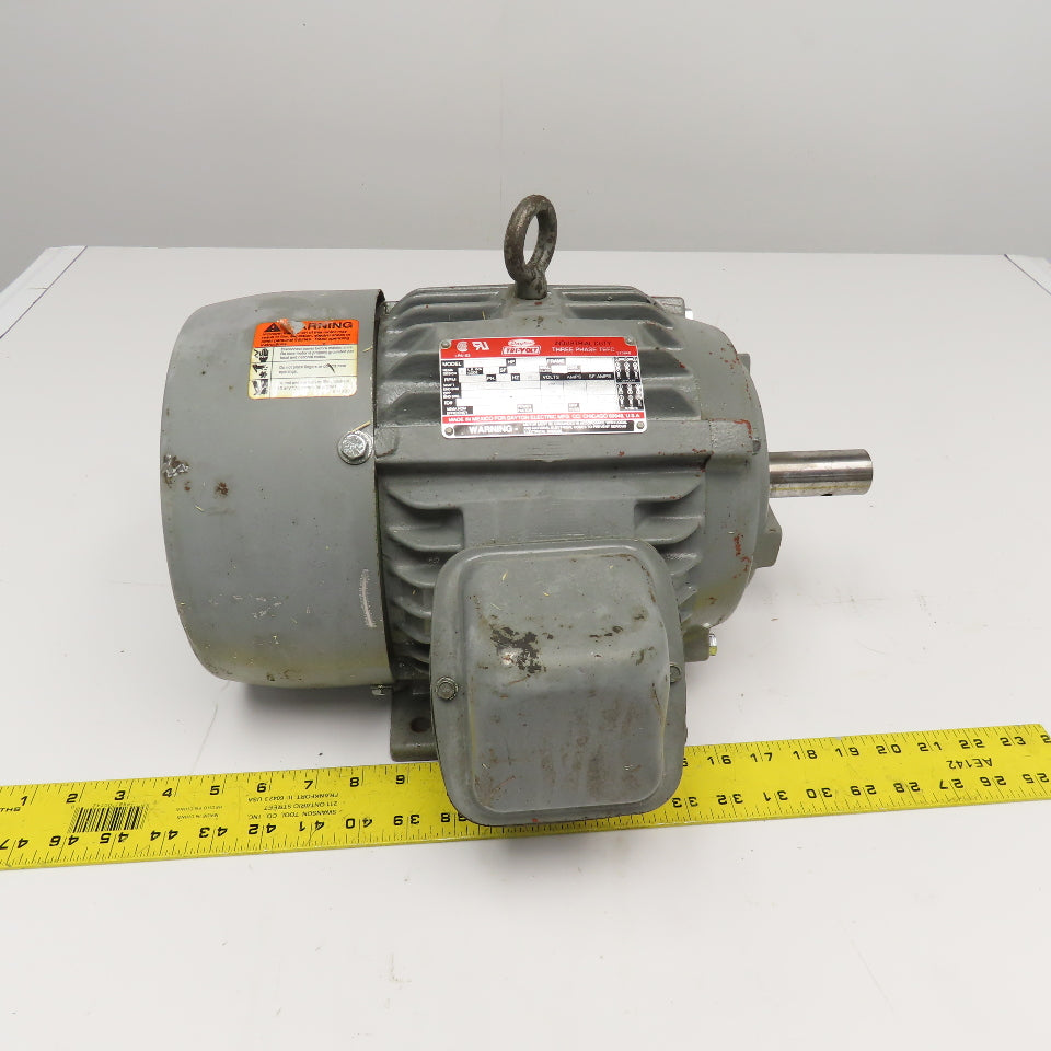 Dayton 3N750 5Hp 3495RPM 208-230/460V 3Ph 50/60Hz AC Motor