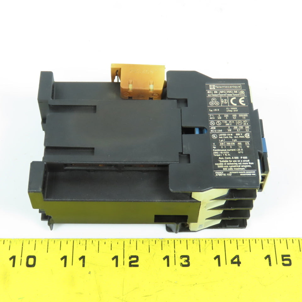 Telemecanique LP1 D12 10 10HP 25A 600VAC IEC Contactor 24V DC Coil