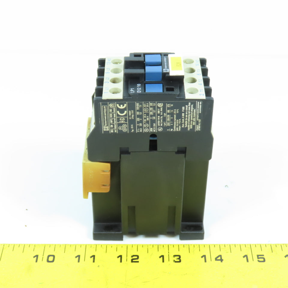 Telemecanique LP1 D12 10 10HP 25A 600VAC IEC Contactor 24V DC Coil