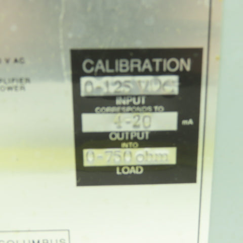 Scientific Columbus 6271-PAN7 Process Control DC Isolation Transducer 125VDC