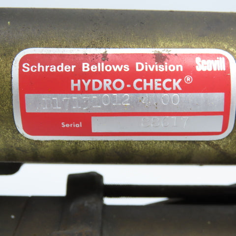 Schrader Bellows B17131012 4.00 4" Stroke Hydro-Check Linear Actuator