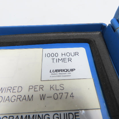 Lubriquip Opco ChainMaster 1000 Hour Timer Controls 115V 8" x 6" Enclosure