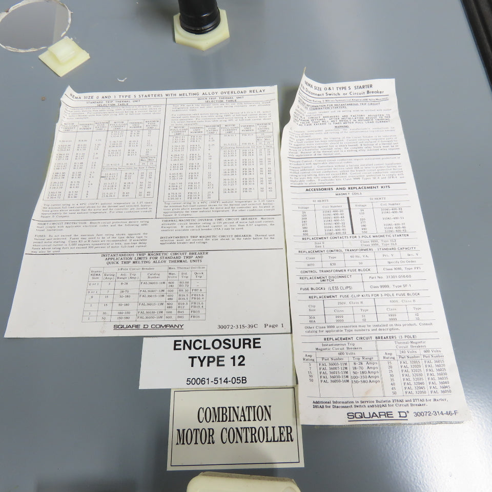 Square D DCA20 35" x 20-1/2" x 8" Disconnect Switch Electrical Enclosure Type 12