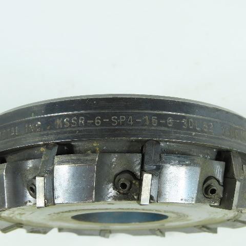 Kennametal KSSR-6-SP4-15-6 Indexable Insert Shell Mill 1400 Max RPM
