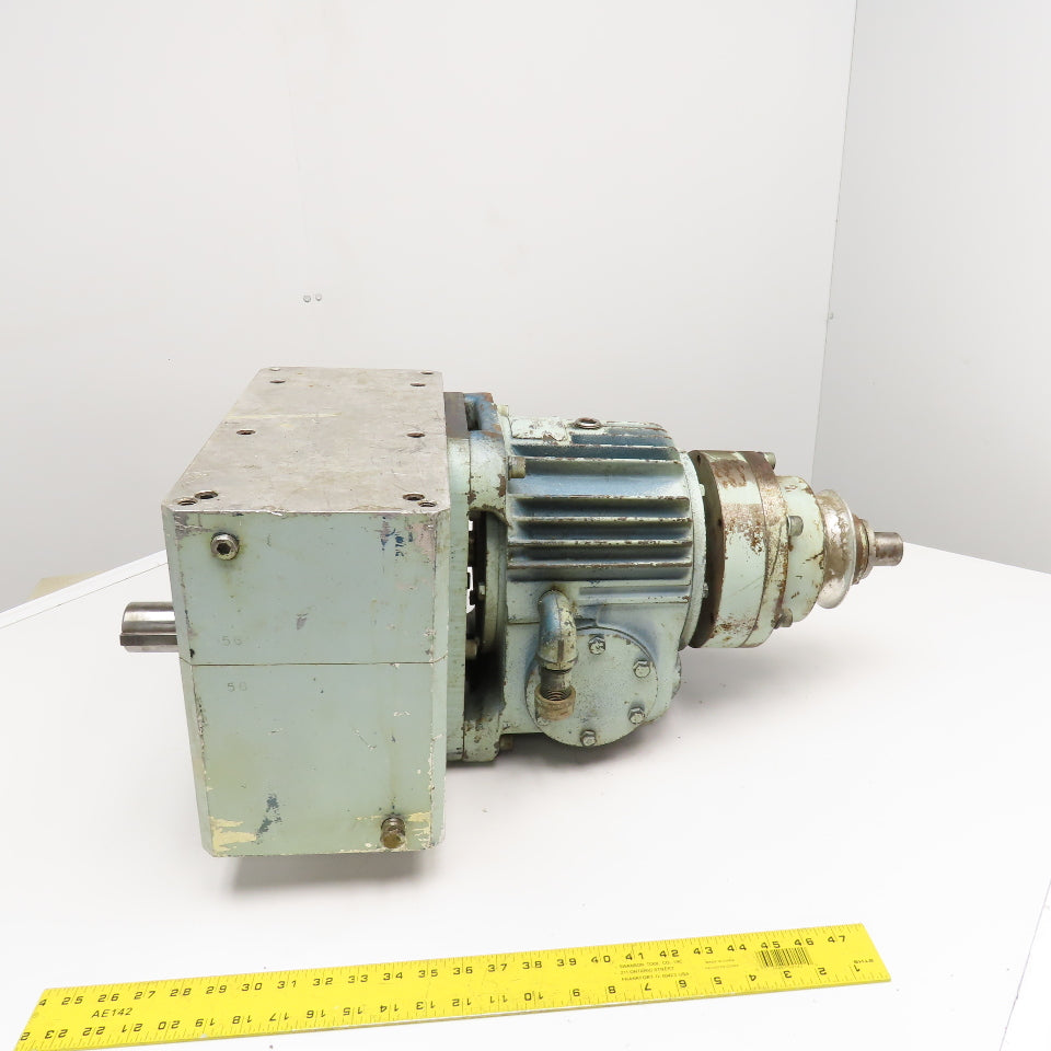Camco 512P2H40-330 1.5 Stop Rotary Indexer W/ 50:1 Right Angle Gear Reducer