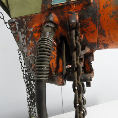 Yale 1E13W1 1/2 Ton 1000LB Electric Chain Hoist 3Ph 230V 12' Lift